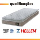 Ver imagem 4 de Colchão Solteiro Hellen Espuma D33 Millenium 88x188x19cm Bege/Branco c/ Pillow Top