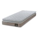 Ver imagem 1 de Colchão Solteiro Hellen Espuma D33 Millenium 88x188x19cm Bege/Branco c/ Pillow Top