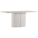 Ver imagem 1 de Mesa de Jantar Serena 180x90 cm com Vidro Off White - New Ceval