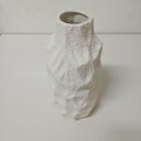 Ver imagem 6 de Vaso Decorativo de Cerâmica Branco 38x18x18cm Enfeite Sala Mesa Estante Aparador