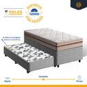 Ver imagem 3 de Cama Box com Colchão de Molas Ensacadas Anjos Classic + Auxiliar de Molas Unique Solteiro 88cm