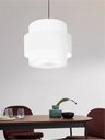 Ver imagem 6 de Lustre para Sala de Jantar Vivare Md-4396 Cúpula em Tecido 60cm