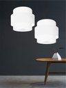 Ver imagem 7 de Lustre para Sala de Jantar Vivare Md-4396 Cúpula em Tecido 60cm