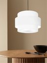 Ver imagem 5 de Lustre para Sala de Jantar Vivare Md-4396 Cúpula em Tecido 60cm