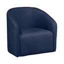 Ver imagem 1 de Poltrona Decorativa Lara Veludo Azul Marinho - Belliv Decor