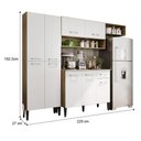 Ver mais imagens de Cozinha Compacta Arizona Glam Carvalho Carraro - Carvalho-branco Carvalho-branco
