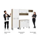 Ver imagem 5 de Cozinha Compacta Arizona Glam Carvalho Carraro - Carvalho-branco Carvalho-branco