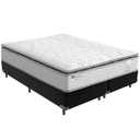 Ver imagem 1 de Cama Box e Colchão Amsterdã Molas Ensacadas Queen Probel: Preto