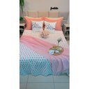 Ver imagem 2 de KIT CAMA POSTA COMPLETA CASAL CORAÇÕES COM PESEIRA EM ALGODÃO