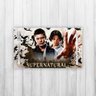 Jogo Americano 4 Un Retangular Neoprene Supernatural Irmãos - 1