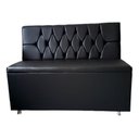 Ver imagem 1 de Kit com 2 Poltronas Booth Preto e 1 Mesa 1.50m