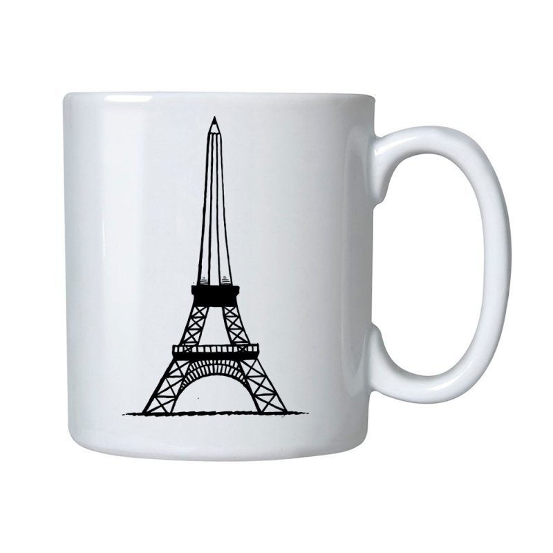 Torre Eiffel Con Una Taza De Café En Blanco Y Negro, París, Francia Imagen De Archivo - Imagen De Café, Francia: 46445437