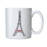 Caneca de Porcelana Torre Eiffel Rosa - 1