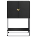 Ver imagem 6 de Balcão Aparador Bar 90cm com 2 Portas Mario Nero/preto A10 - Mpozenato