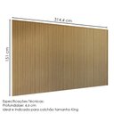 Ver imagem 3 de Cabeceira Painel Frisado King Florença Hannover Dcasa