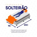 Ver imagem 5 de Conjunto Box Branco Mali Bege Molas Ensacadas Solteiro 96x203x70 - King House