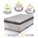 Ver imagem 3 de Conjunto Box Branco Mali Bege Molas Ensacadas Solteiro 96x203x70 - King House
