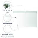 Ver imagem 3 de Modulo Ja Georgia Cabeceira 1,40m Branco Fosco