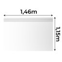 Ver imagem 2 de Modulo Ja Georgia Cabeceira 1,40m Branco Fosco