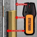 Ver imagem 2 de Scanner Detector de Parede Profissional Detecta Fios Canos Metais Madeira LED Alarme Visual Sonoro