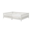 Ver imagem 6 de Cama Casal Infantil Grade Montessori Madeira Chão Branco Eva Idimex