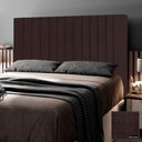 Ver imagem 7 de Cabeceira Cama Box Casal Nala 140cm Linho Marrom