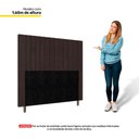 Ver imagem 4 de Cabeceira Cama Box Casal Nala 140cm Linho Marrom