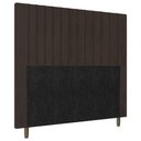 Ver imagem 1 de Cabeceira Cama Box Casal Nala 140cm Linho Marrom