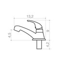 Ver imagem 3 de Torneira branca de lavatório monocomando Civitt