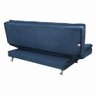 Sofá Cama Casal 2 lugares Reclinável Salomé - Azul veloart - 9