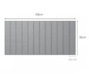 Ver imagem 5 de Cabeceira Cama Queen Lambri Painel MDF Modular 3M 168x90cm:Cinza