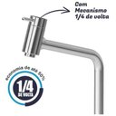 Ver imagem 5 de Torneira Mesa para Banheiro Bica Baixa Link 1/4 Volta Cromado Pia