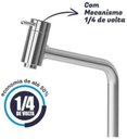 Ver imagem 5 de Torneira Mesa para Banheiro Bica Baixa Link 1/4 Volta Cromado Pia