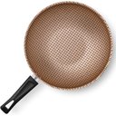 Ver imagem 4 de Planela Wok Flora Alumínio Chocolate Superflon com Tampa 24 Cm 2,8 Litros Mta