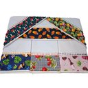 Ver imagem 2 de Kit 7 Pçs Pano de Copa Prato para Cozinha Avulso com Barrado Estampado:Branco