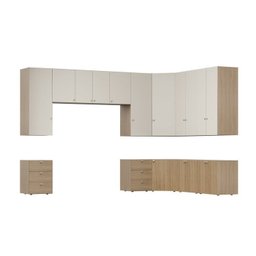 Guarda Roupa 13 Módulos 16 Portas 6 Gavetas Frame Cabecasa MadeiraMadeira   - 17