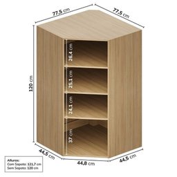 Guarda Roupa 13 Módulos 16 Portas 6 Gavetas Frame Cabecasa MadeiraMadeira   - 13