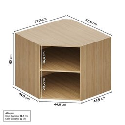 Guarda Roupa 13 Módulos 16 Portas 6 Gavetas Frame Cabecasa MadeiraMadeira   - 12
