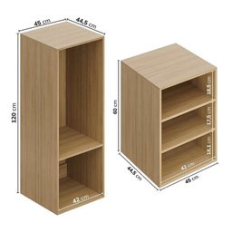 Guarda Roupa 13 Módulos 16 Portas 6 Gavetas Frame Cabecasa MadeiraMadeira   - 9