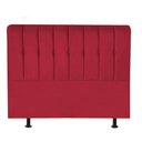 Ver imagem 2 de Cabeceira Estofada Kiara 195cm King Size Box Quarto Corino Vermelho - Gat Magazine