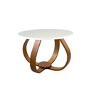 Ver imagem 1 de Mesa de Centro e Lateral Pés Cebola 50x35cm Branco