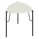 Ver imagem 1 de Mesa Lateral para Sala de Estar Baixa Pés Industrial Preto Alef I03 Luna - Lyam Decor
