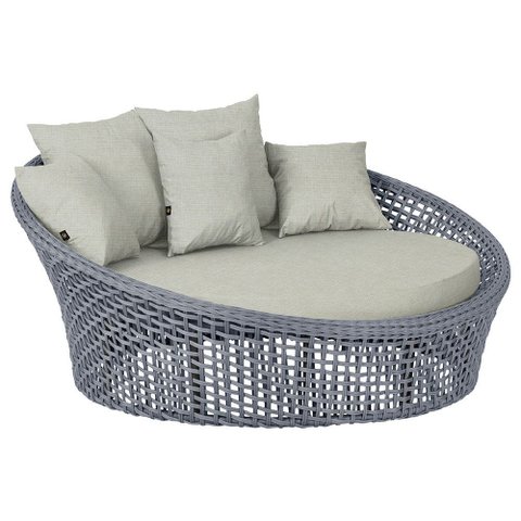 Chaise Hungria Alumínio Pintura Preta Corda Náutica E3 Trama Original