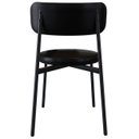 Ver imagem 7 de Cadeira de Jantar Estofada Kit 6 Nyka M25 Sintético Preto - Mpozenato