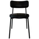Ver imagem 6 de Cadeira de Jantar Estofada Kit 6 Nyka M25 Sintético Preto - Mpozenato