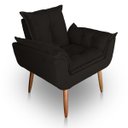 Ver imagem 4 de Kit 02 Poltrona para Sala e Quarto Decorativa Opala Suede Marrom
