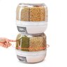 Dispenser Organizador de Alimentos Giratório com 6 Compartimentos para Grãos Cereais Arroz Farinha - 2