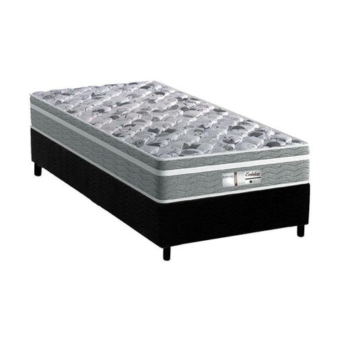 Cama Box Solteiro: Colchão Molas Ensacadas Probel Masterpocket Evolution + Base Black(88x188)
