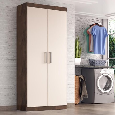 Armario de Lavanderia Miriam 2 Portas 185cm