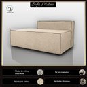 Ver imagem 3 de Sofá Ilha Pequeno Decorativo de Luxo Moderno Reforçado Linho Mileto